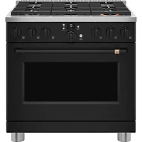 36 inch Flat Black Handle and Knob Set for Pro Range and Rangetop