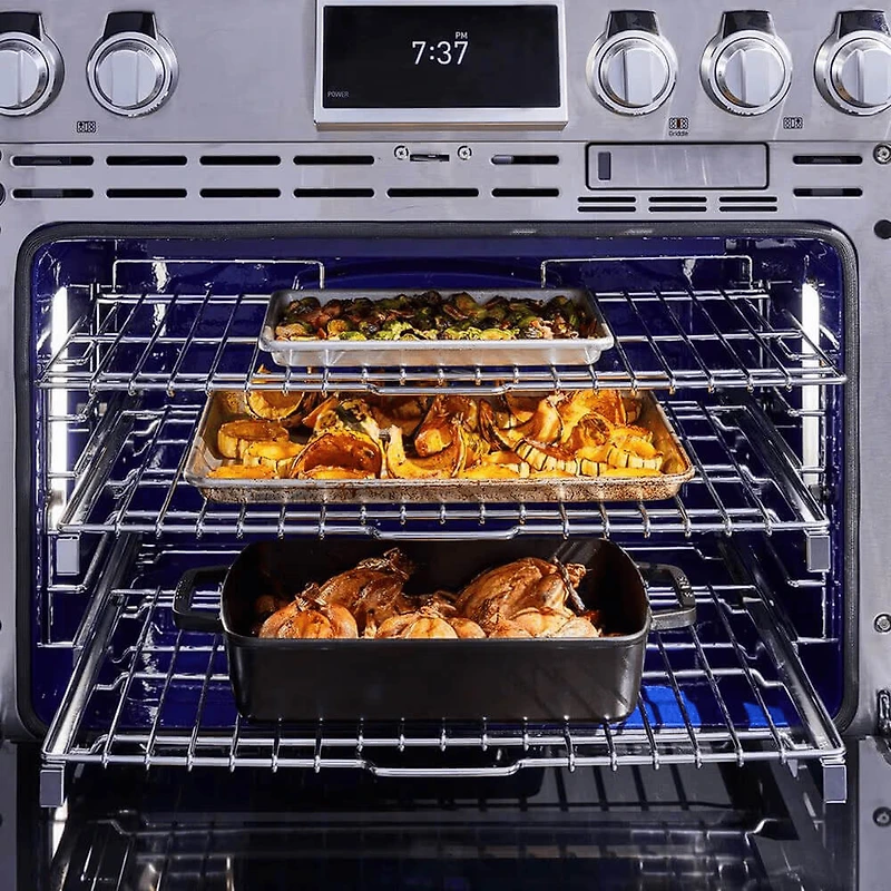 6.3 Cu. Ft. Stainless Steel Dual-Fuel Freestanding Pro Range