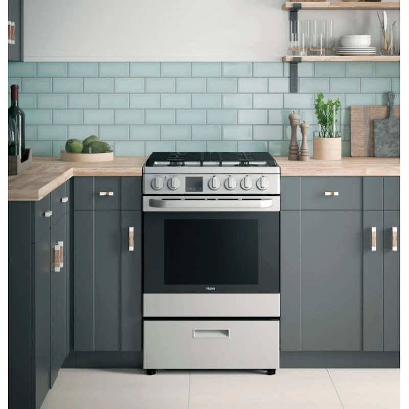 2.9 Cu. Ft. Stainless Steel Slide-In Gas Convection Range