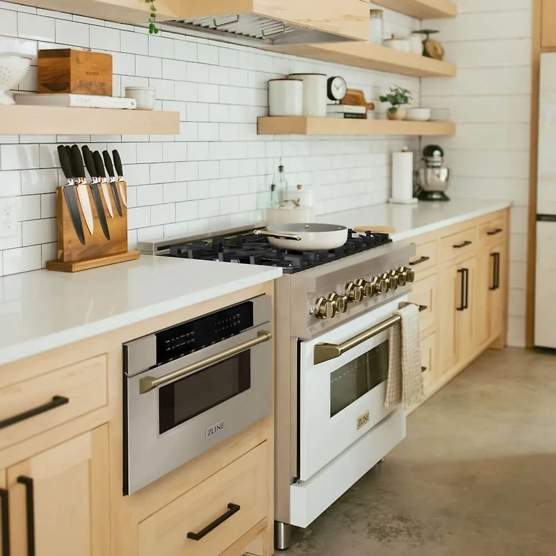 1.2 Cu. Ft. Autograph Edition Convection Microwave Drawer - Stainless/Champagne Bronze