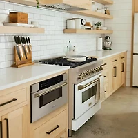 1.2 Cu. Ft. Autograph Edition Convection Microwave Drawer - Stainless/Champagne Bronze