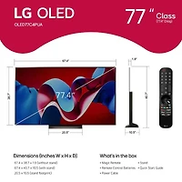 77 inch Class C4 Series OLED evo 4K HDR Smart TV  inchOPEN BOX )