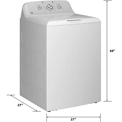 4.3 Cu. Ft. White Top Load Washer with Stainless Steel Basket