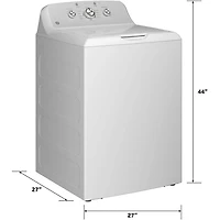 4.3 Cu. Ft. White Top Load Washer with Stainless Steel Basket