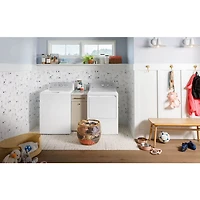4.3 Cu. Ft. White Top Load Washer with Stainless Steel Basket