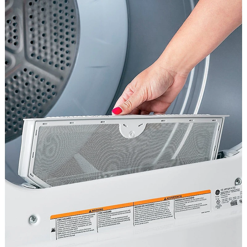 6.2 Cu. Ft. White Electric Dryer with Auto Dry