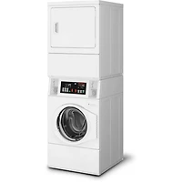 3.42/7 Cu. Ft. White Electric Commercial Laundry Washtower