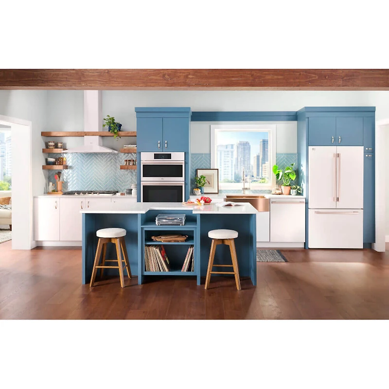 26.5 Cu. Ft. White Counter-Depth 3-Door French Door Smart Refrigerator