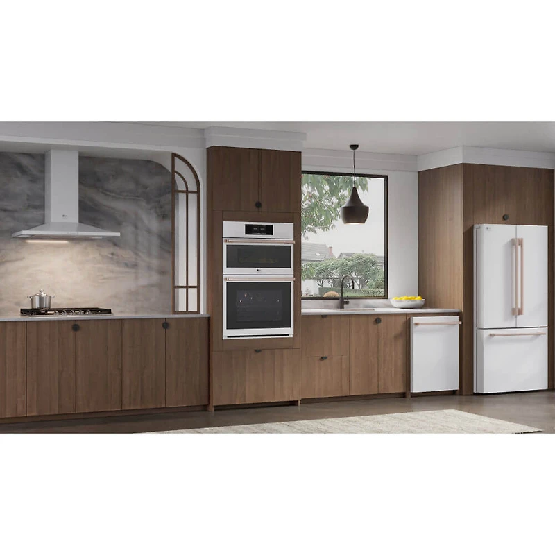 26.5 Cu. Ft. White Counter-Depth 3-Door French Door Smart Refrigerator