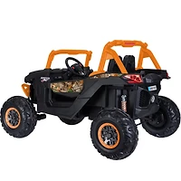 Kids Electric Vehicle Realtree Lightning UTV - Orange/Black