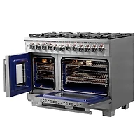 6.58 Cu. Ft. Stainless Steel Freestanding Double Oven Dual Fuel Range