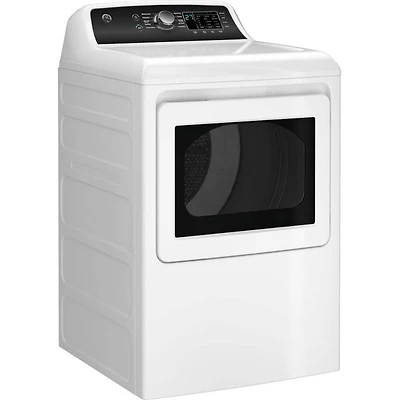 7.4 Cu. Ft. White on White Top Load Electric Dryer