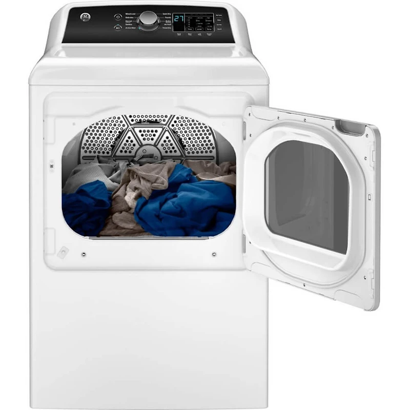 7.4 Cu. Ft. White on White Top Load Electric Dryer