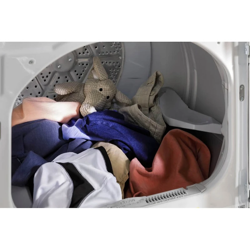 7.4 Cu. Ft. White on White Top Load Electric Dryer