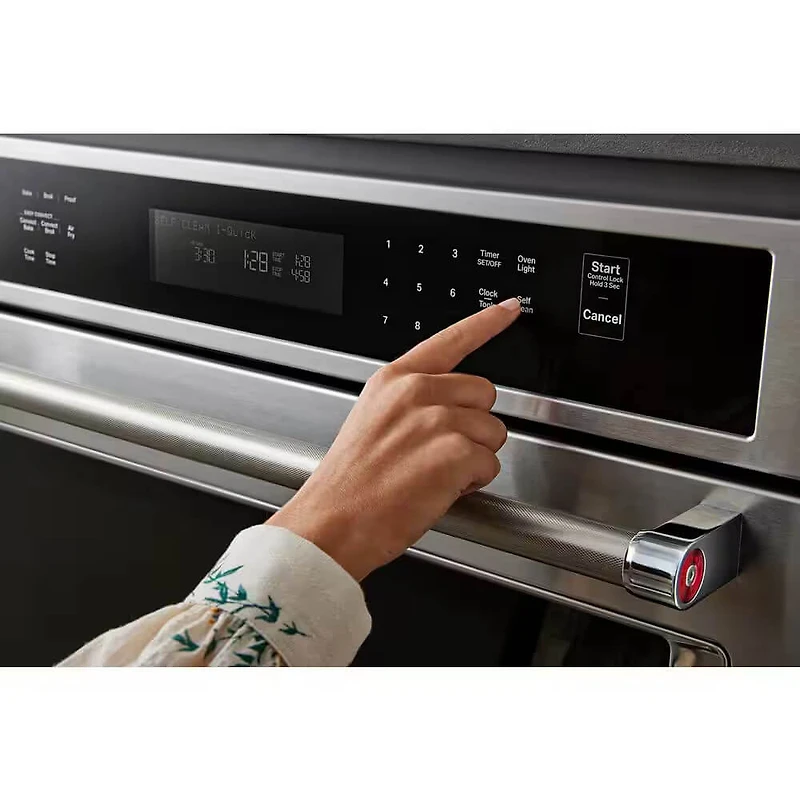 30 inch PrintShield Stainless Convection Electric Double Wall Oven with Air Fry - OPEN BOX