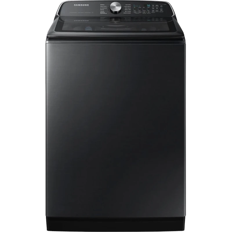 Brushed Black Smart Top Load Washer/Dryer Pair