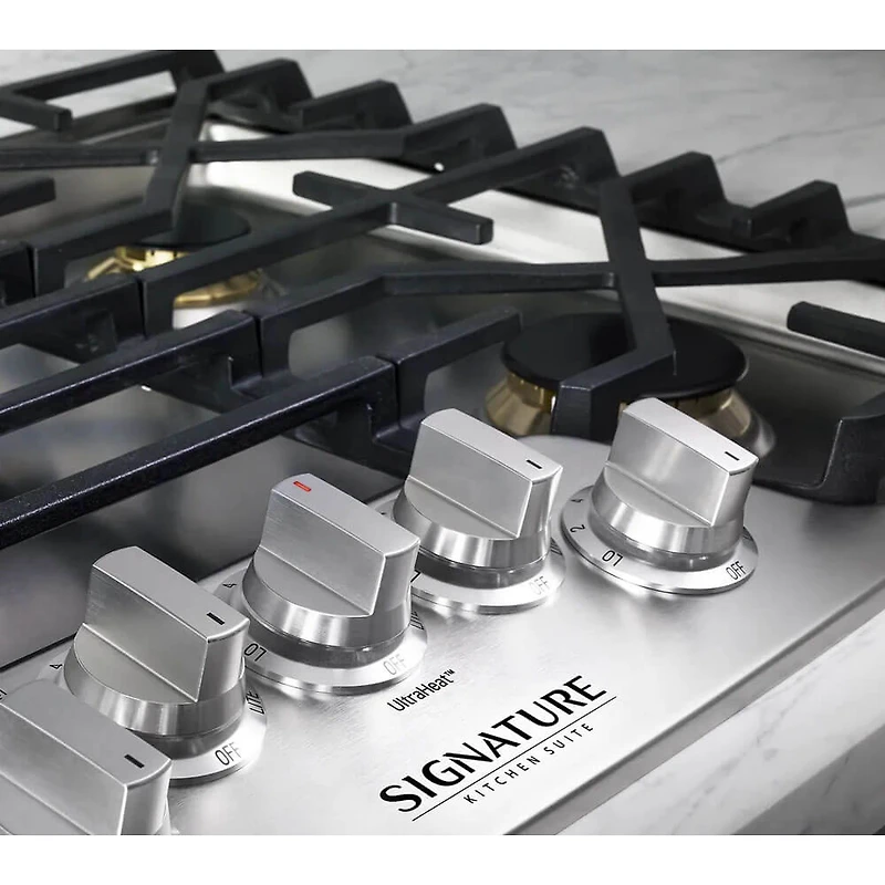 inch Stainless Steel 5 Burner Gas Smart Cooktop