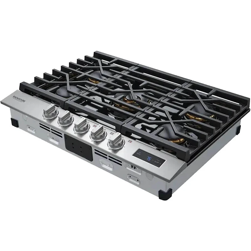 30 inch Stainless Steel 5 Burner Gas Smart Cooktop