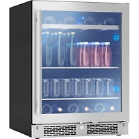 112 Can Silver Single Zone Beverage Cooler