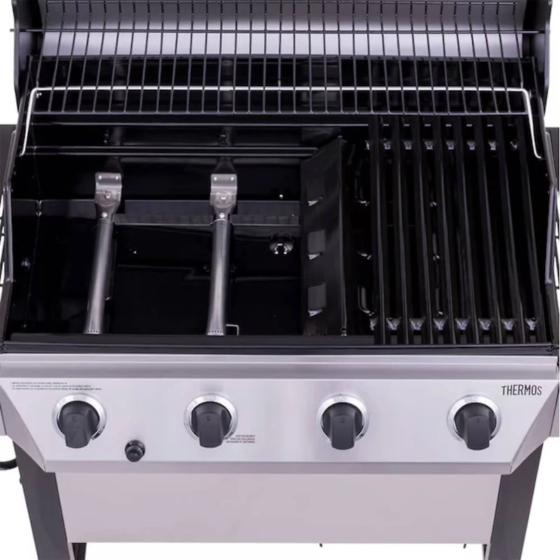 Thermos 4-Burner Portable Propane Grill - Stainless Steel - OPEN BOX