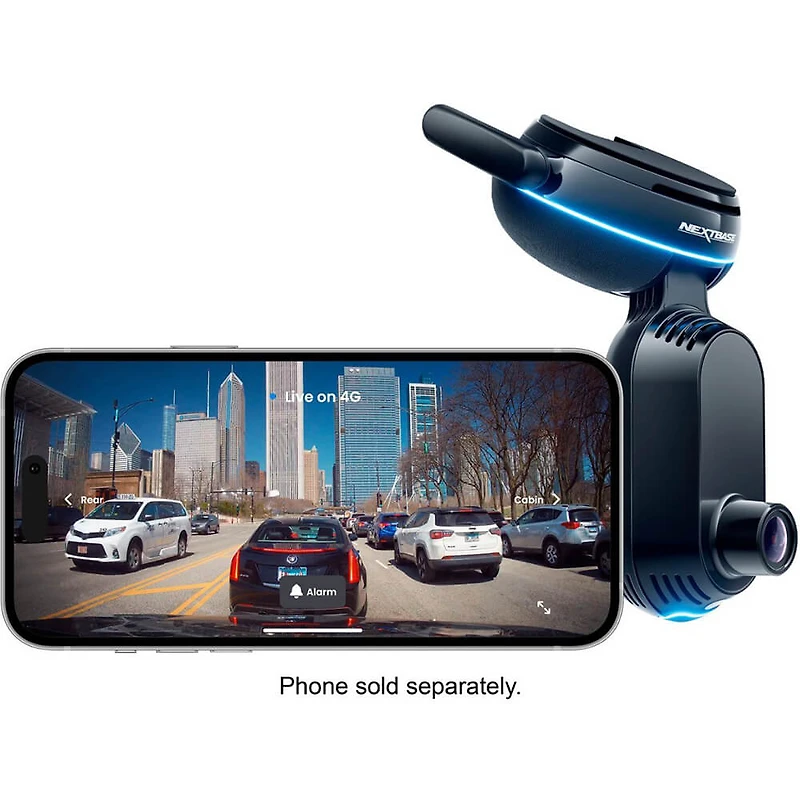 iQ 2K Smart Dash Cam with Wi-Fi and GPS - Black