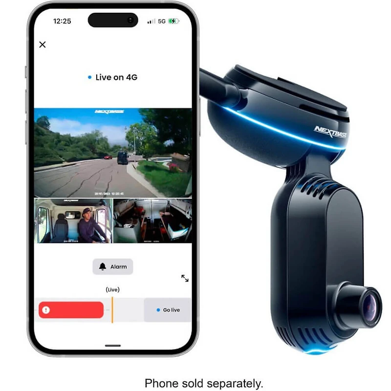 iQ 4K Smart Dash Cam with Wi-Fi and GPS - Black