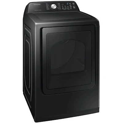 7.4 Cu. Ft. Black Top Load High Efficiency Smart Electric Dryer