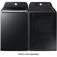 7.4 Cu. Ft. Black Top Load High Efficiency Smart Electric Dryer