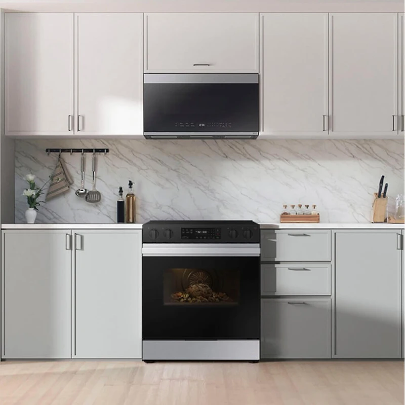 6.3 Cu. Ft. Bespoke Stainless Steel Slide-In Electric Range