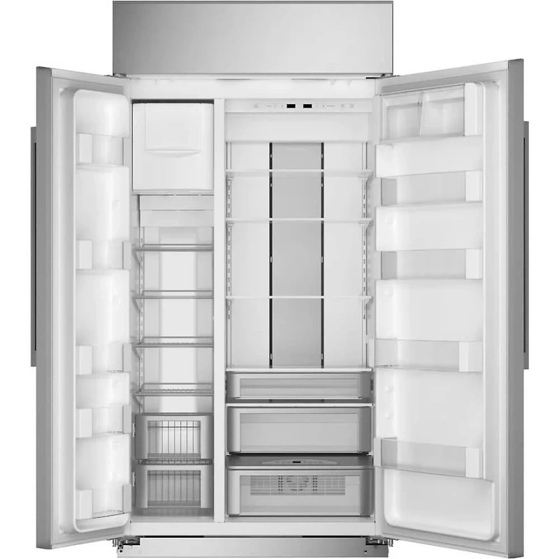 25.1 Cu. Ft. Custom Panel Ready Counter-Depth Side-by-Side Smart Refrigerator
