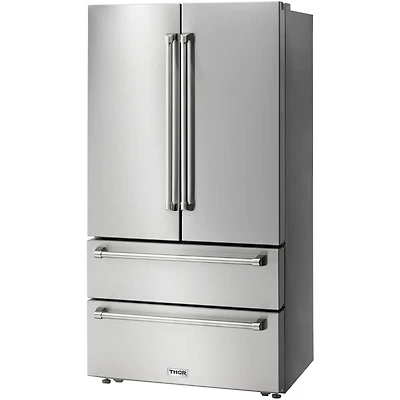 22.5 Cu. Ft. Stainless 4-Door French Door Refrigerator