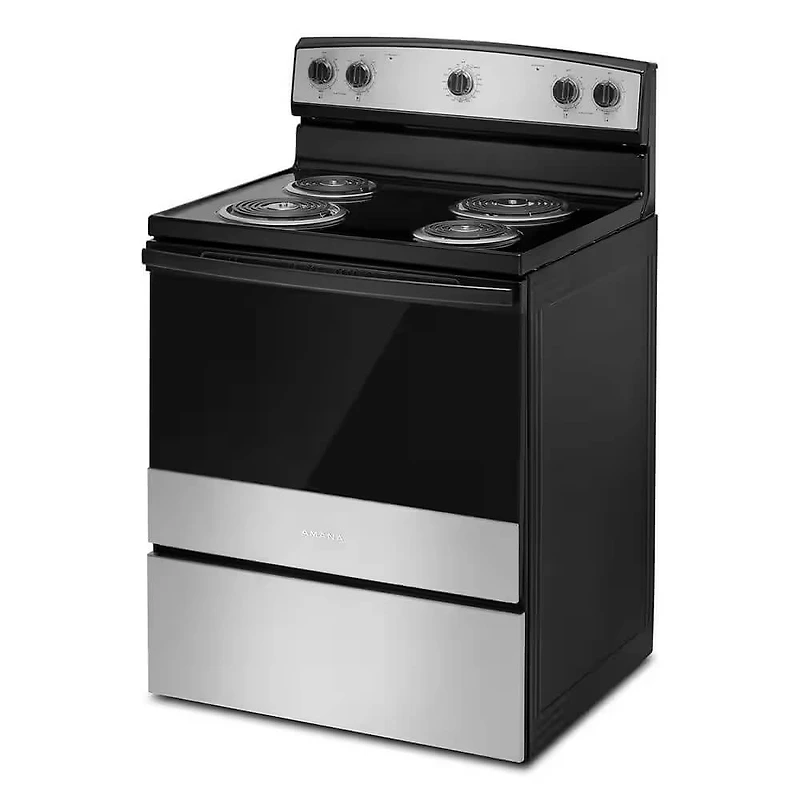 4.8 Cu. Ft. Freestanding Stainless Steel Electric Range