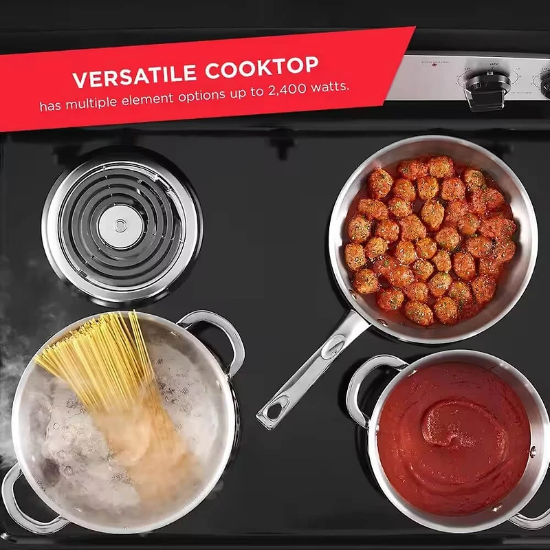 4.8 Cu. Ft. Freestanding Stainless Steel Electric Range