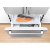 20.1 Cu. Ft. Stainless Steel 3-Door French Door Counter Depth Refrigerator