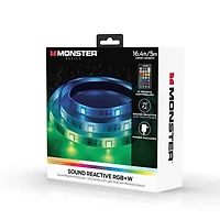 16.4ft Sound Reactive Smart Multi-Color Multi-White LED Light Strip