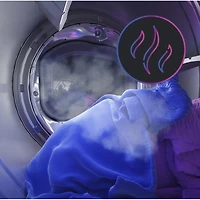 7.8 Cu. Ft. Sapphire Blue Front Load Stackable Smart Electric Dryer 