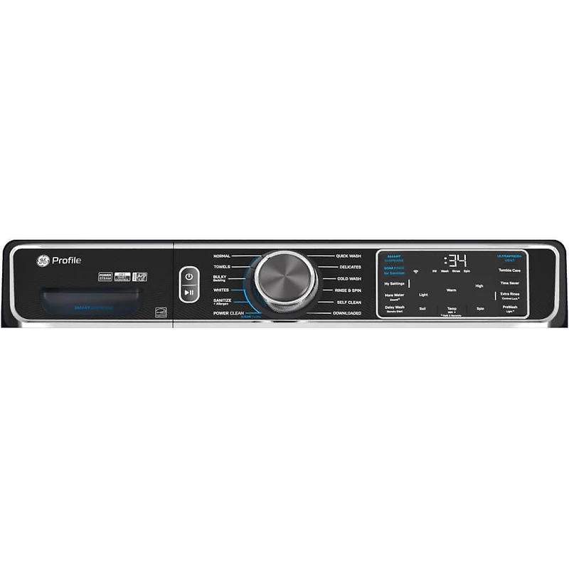 5.3 Cu. Ft. Sapphire Blue Front Load Stackable Smart Washer