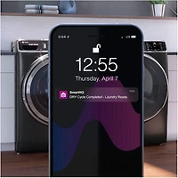 5.3 Cu. Ft. Sapphire Blue Front Load Stackable Smart Washer