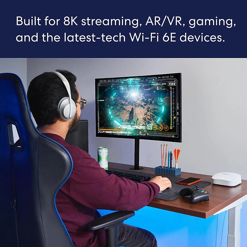 Pro 6E Tri-Band Mesh Wifi Router - 1 Pack