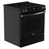 5.3 Cu. Ft. Black Slate Slide-In Electric Convection Range with Steam Cleaning