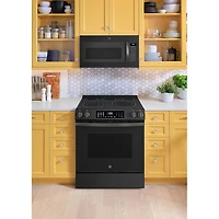 5.3 Cu. Ft. Black Slate Slide-In Electric Convection Range with Steam Cleaning