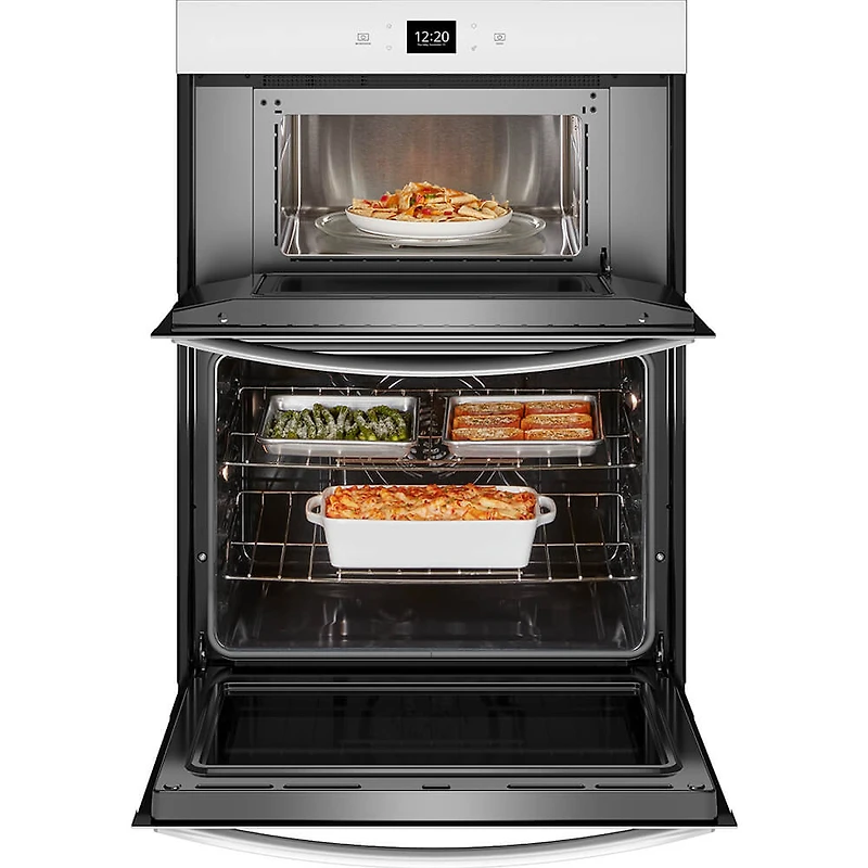 30 inch White Built-In Electric Double Wall Oven