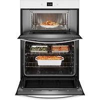 30 inch White Built-In Electric Double Wall Oven