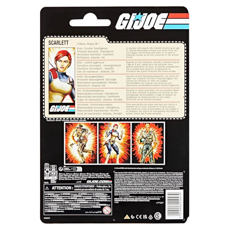 6 inch G.I. Joe Classified Series Retro Cardback Scarlett Action Figure