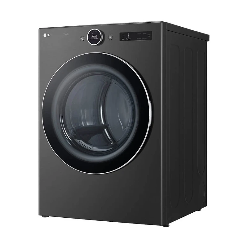 7.4 Cu. Ft. Black Stainless Front Load Stackable Smart Gas Dryer