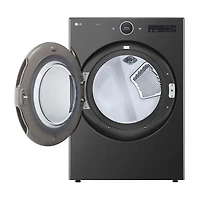 7.4 Cu. Ft. Black Stainless Front Load Stackable Smart Gas Dryer