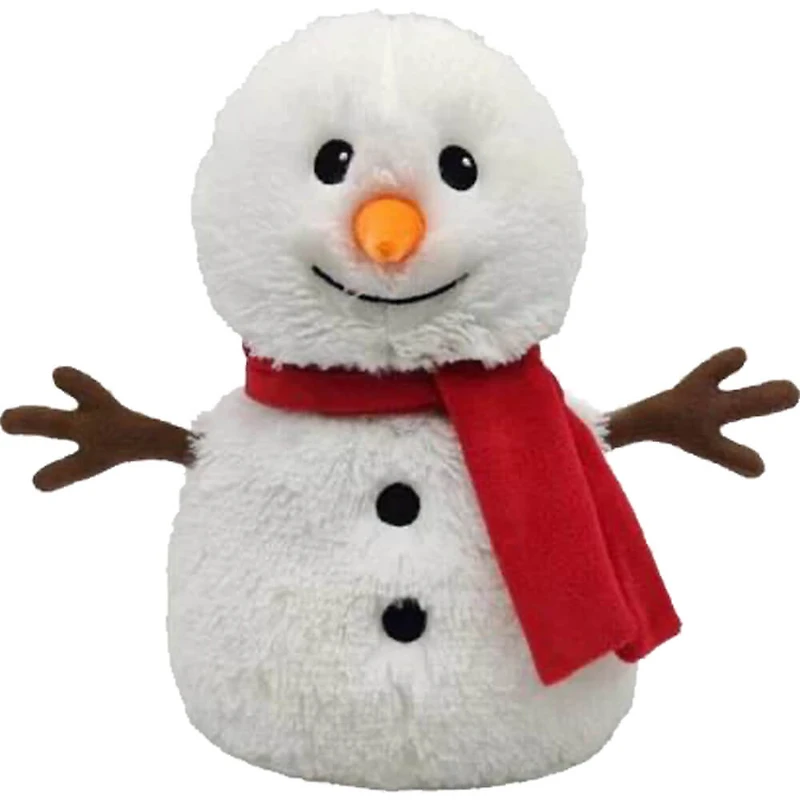 Microwavable French Lavender Scented Plush Red Scarf Snowman