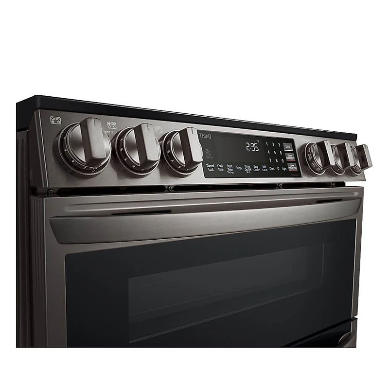 7.3 Cu. Ft. Black Stainless Slide-In Double Oven Electric Range