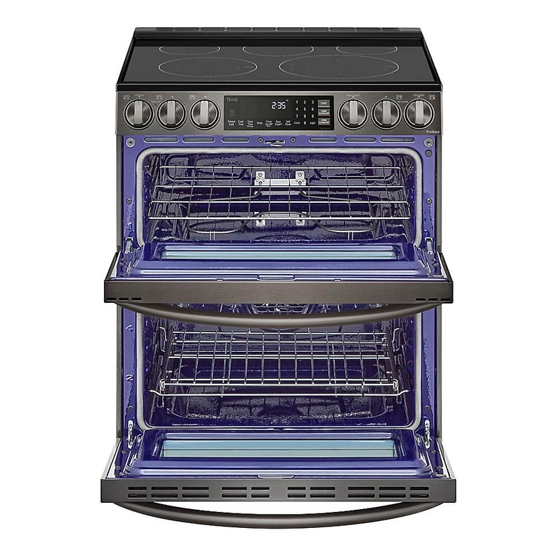 7.3 Cu. Ft. Black Stainless Slide-In Double Oven Electric Range