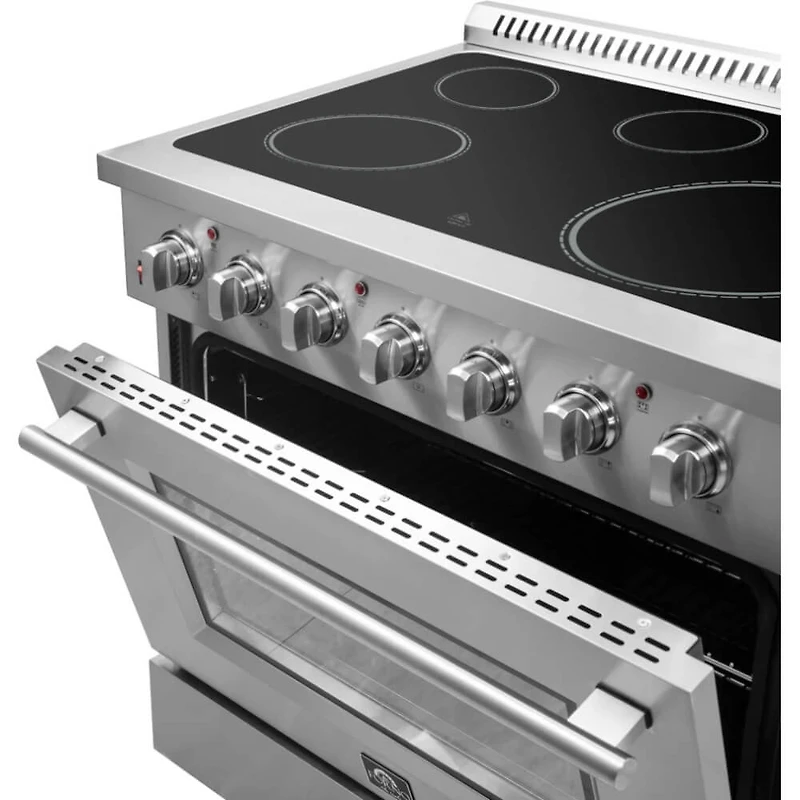 5.36 Cu. Ft. Stainless Freestanding Smoothtop Electric Range